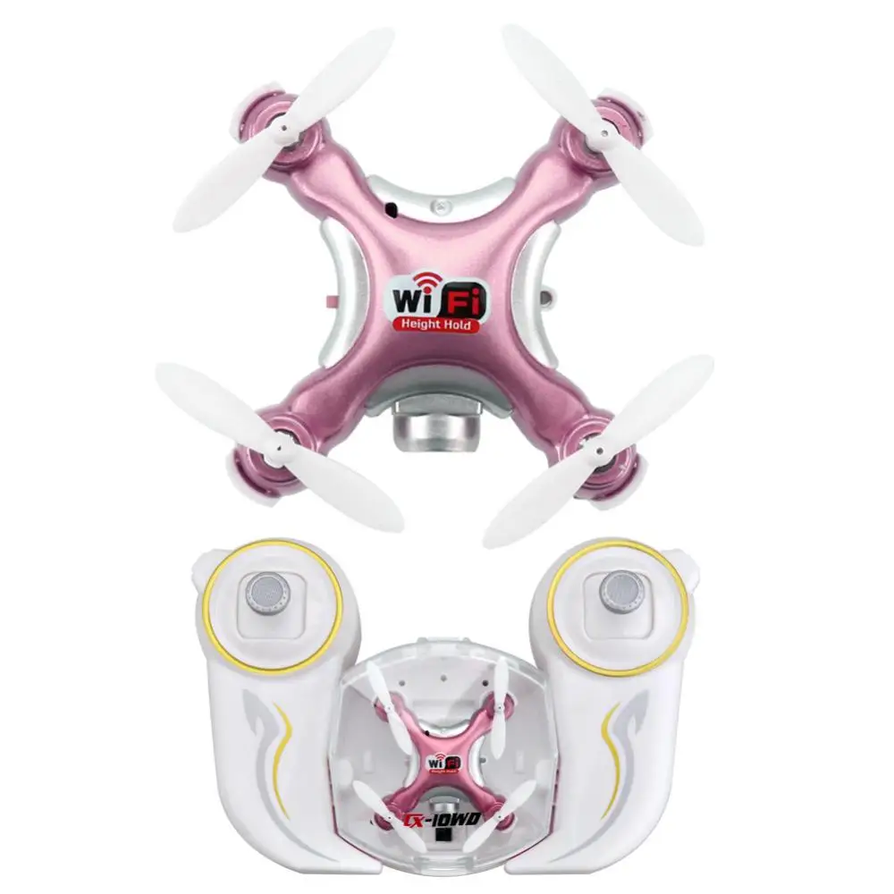 Cheerson CX-10WD-TX 2,4 ГГц 4CH 6-осевой Wi-Fi FPV Quadcopter 3D выворот мини беспилотные летательные аппараты с 0.3MP Камера RC игрушки для детей, подарки