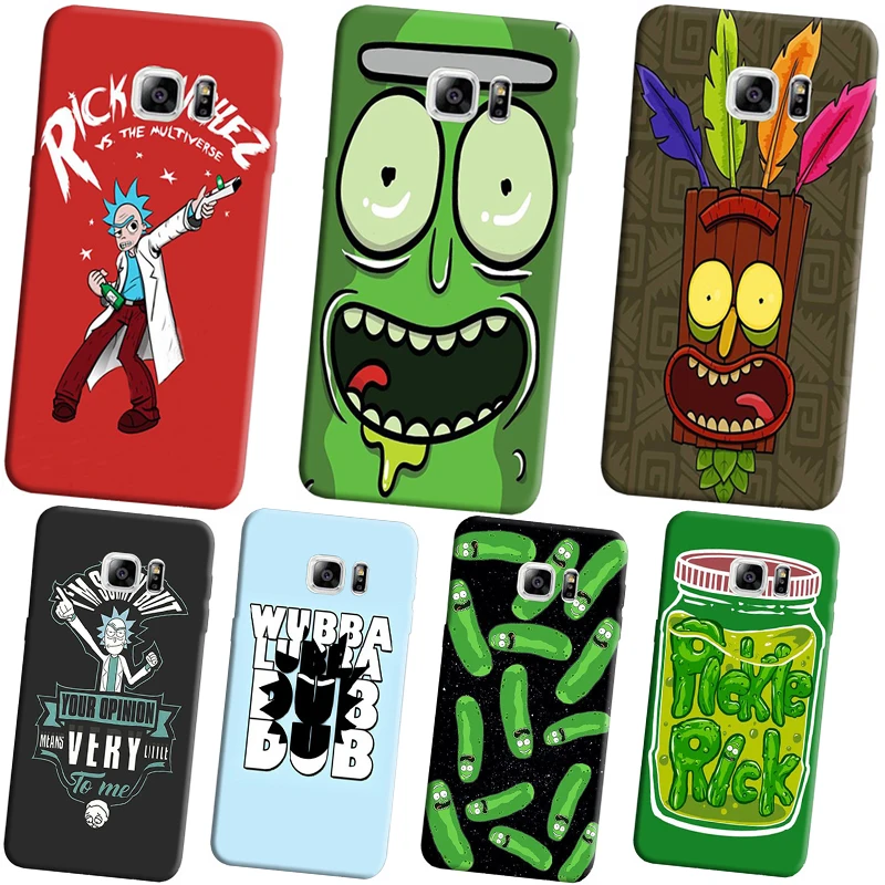 Rick and Morty Модный черный мягкий Уретановый Термопластик (tpu) силиконовый чехол для