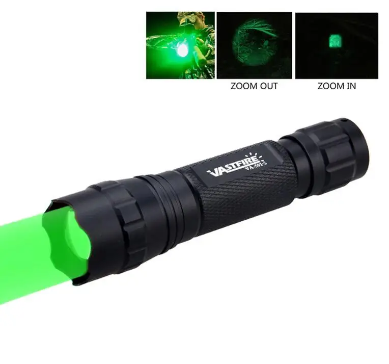 Package 1 (Green) 6000LM УФ фиолетовый/зеленый/красный Q5 светодиодный масштабируемый светодиодный тактический вспышки светильник охотничий фонарь пистолет оружие, винтовка светильник фонарь Крепление страйкбол - Цвет: Package 1 (Green)