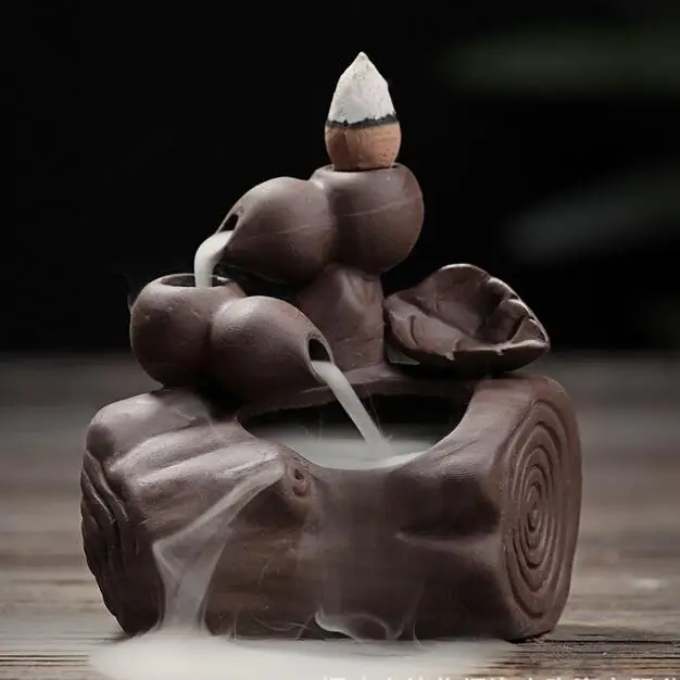 Домашний декор креативная буддизмская благовония горелка с Буддой пуля черный