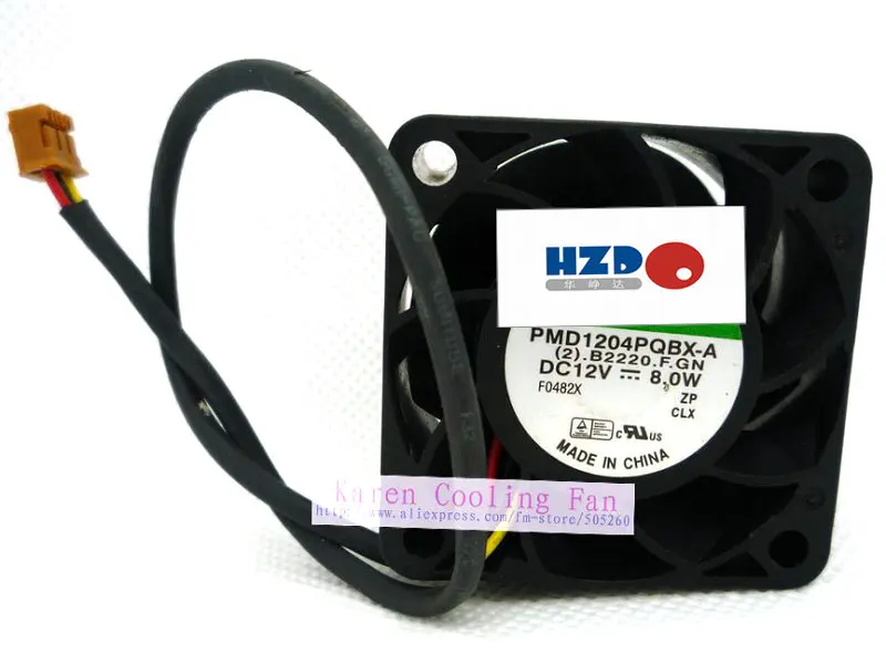 HZDO 4CM PMD1204PQBX-A 4028 12V 8.0W 3Wire 1U sever Fan | Компьютеры и офис