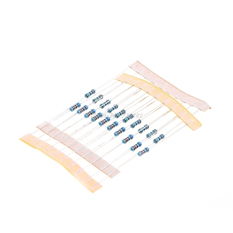 560 шт. 56 значение 1/4W 5% металлического пленочного комплект резисторов в ассортименте набор для приготовления чая 1 ohm-10M Ом наборы резисторов