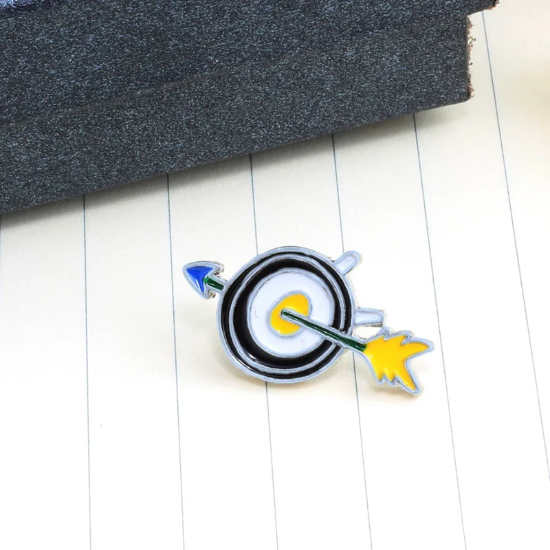 Creative Cartoon Brooches Lightning Arrow Note Badges Enamel Pin Brooch For Men Women Denim Jackets Collar Kid Jewelry Gift | Украшения и