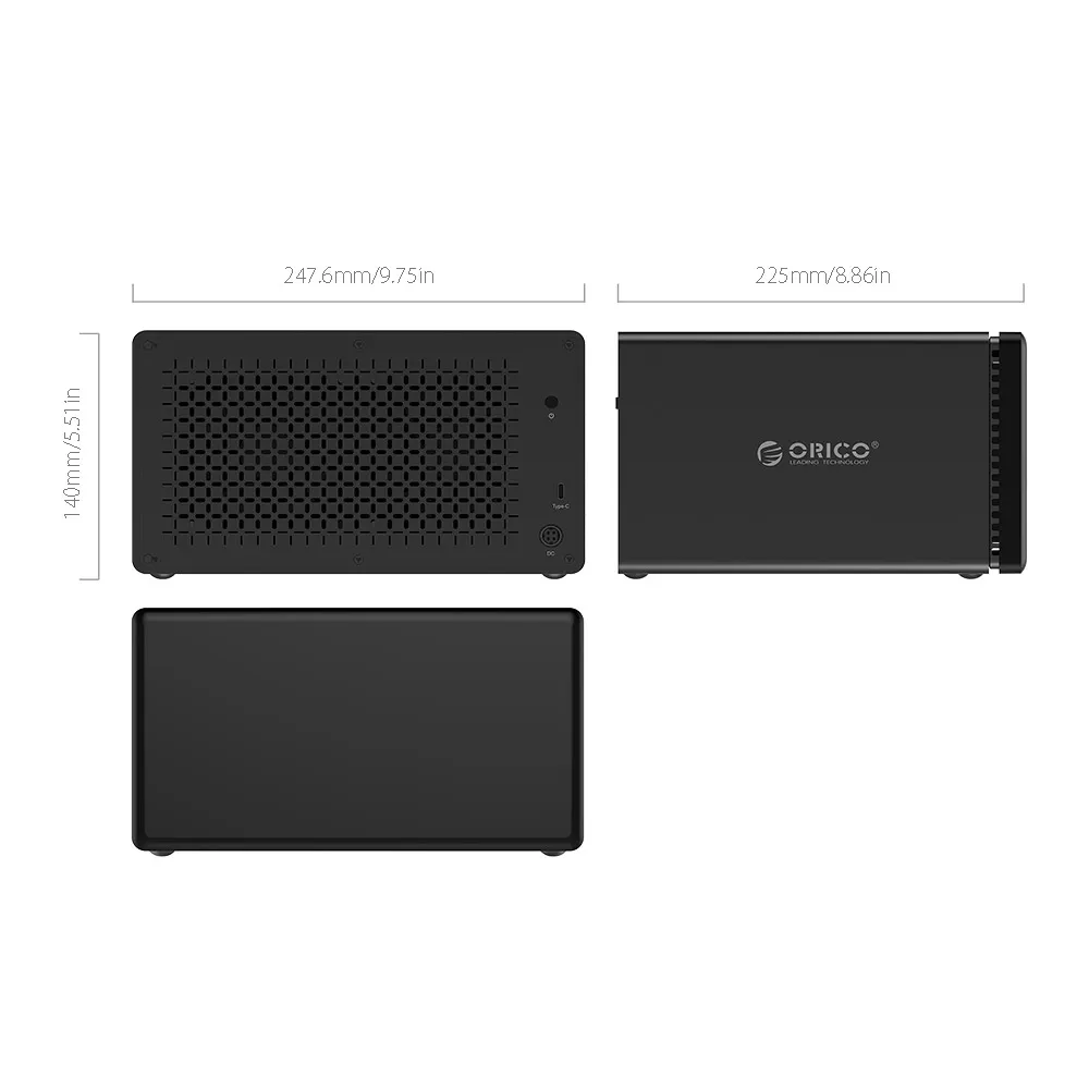 ORICO корпус для жесткого диска 8 Bay 80 ТБ USB C док станция 3 5 дюйма Реверсивный Type