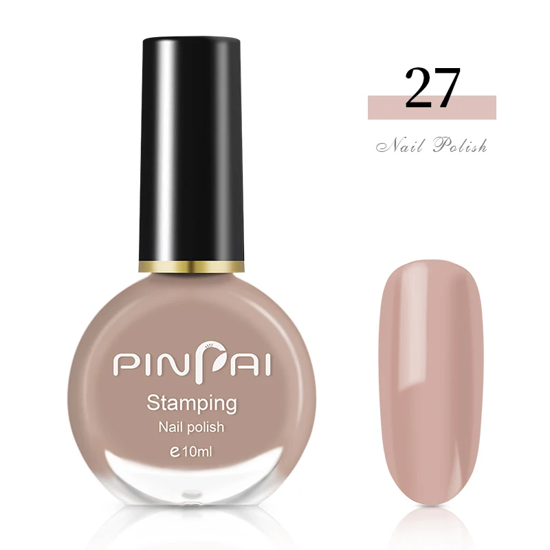 Color 27 Pinpai 10 мл Очищаемый на водной основе лак для ногтей с блестками быстрая сушка легкое удаление Nagellak Маникюр цветная краска Vernis лак для ногтей - Цвет: Color 27