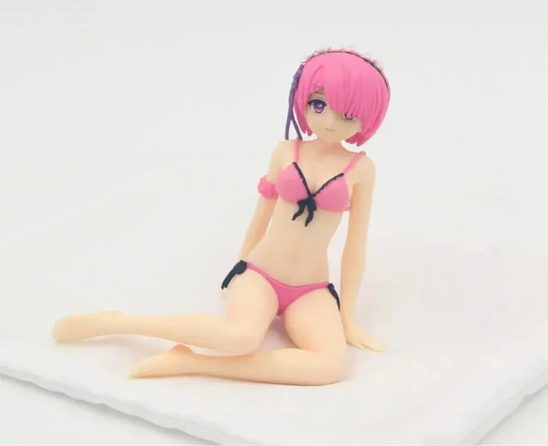 Аниме Re Life в другом мире от Zero Figuras 18 см Remu Ramu купальном костюме сексуальная