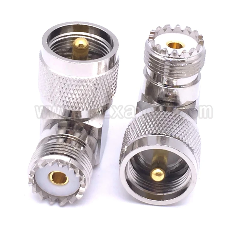 Коннектор JX 2pcs RF коаксиальный адаптер UHF PL259 SO239 к UHF PL259 SO239 Тип соединителя