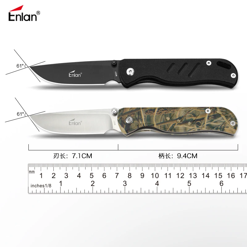 ENLAN outdoor parcel letter cutter defense peeler self knife fold pare combat EDC pocket folding knives dropshipping | Инструменты