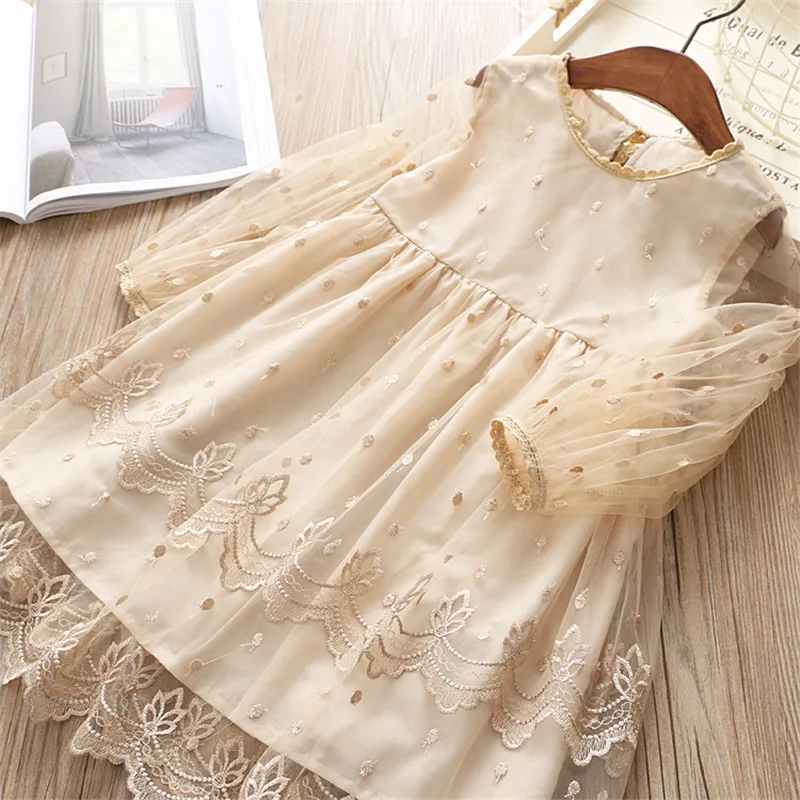 0-6 years High quality girl dress 2019 spring new fashion casual full sleeves kid children clothing princess dresses | Детская одежда и
