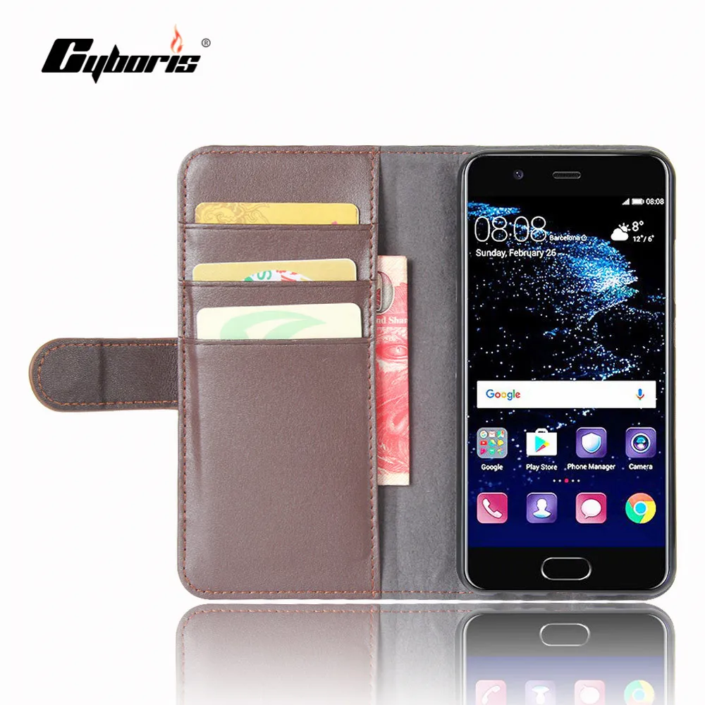 CYBORIS для Huawei Ascend P10/P10 lite/P10 Plus чехол из натуральной коровьей кожи P10 откидной Чехол