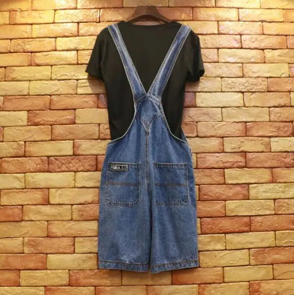 2017 тренд моды Лето Мужской Цельный джинсовый комбинезон джинсовые шорты мужские