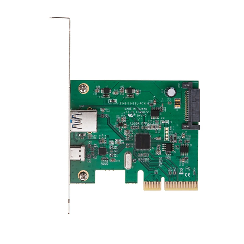 H1111Z PCI Express к USB3.1 USB-C + Type-A карта контроллера хоста до Gen-II 10 Гбит/с повышенной