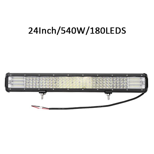 23 Inch 540W Четырехъядерным процессором рядов 4 7 12 16 20 Гавайская гитара 23 дюймов Светодиодные ленты светодиодный светильник бар рабочий светильник комбо балка для вождения Offroad Лодка автомобиль тягач 4x4 SUV - Цвет: 23 Inch 540W