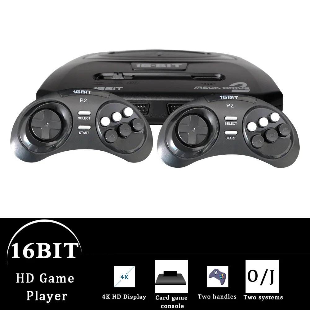 Игровая приставка GTIPPOR 16 бит HD MEGA DRIVE2 MD2 TV AV выход HDMI 2 4G беспроводной
