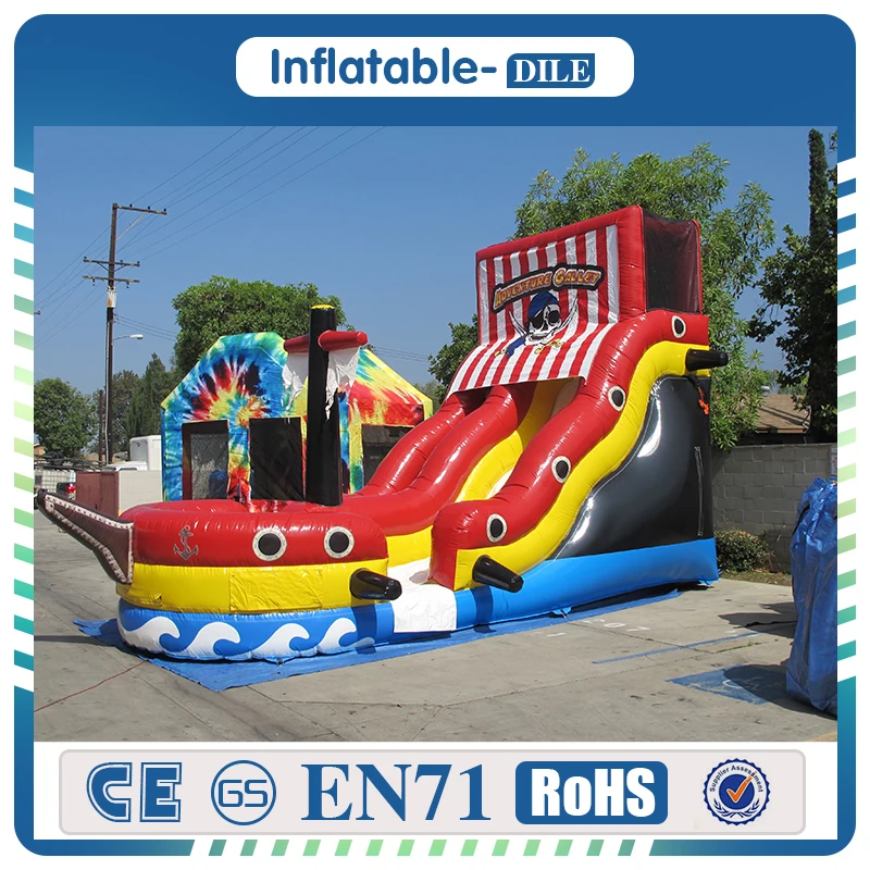 Надувная горка для воды большой бассейн Прыгун домик надувной замок