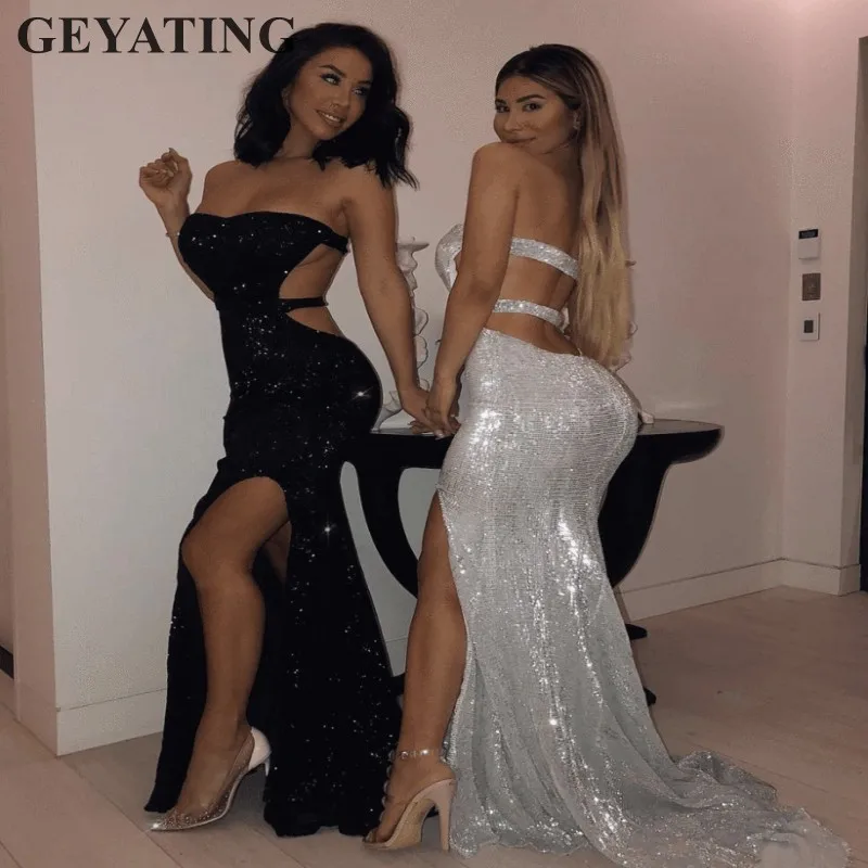 Женское вечернее платье черное розовое золотое с блестками|Вечерние платья| |