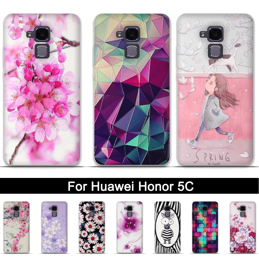 Силиконовый чехол для телефона Huawei Honor 5C мягкая задняя крышка из ТПУ 7 lite GT3 с