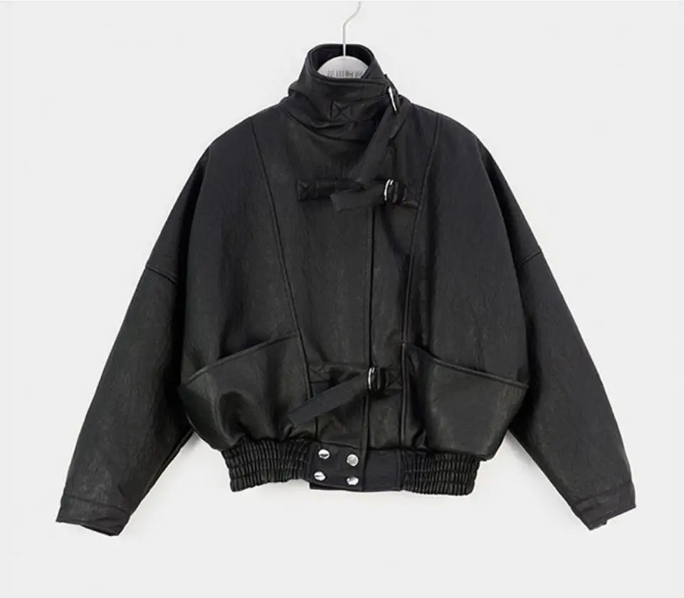 Новая замшевая Женская куртка из искусственной кожи бомбер мотоциклетная