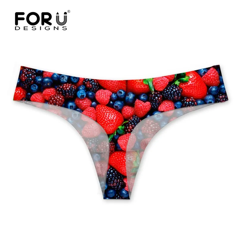 FORUDESIGNS/Модные женские брендовые стринги с 3D красными цветочными листьями, для фитнеса, нижнее белье, невидимые женские щипцы, трусики
