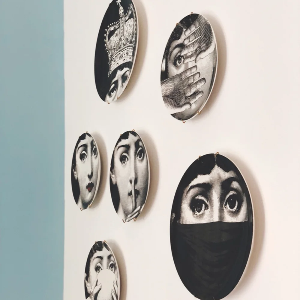 8 дюймов винтажные тарелки Fornasetti скандинавские домашние студийные гостиничные