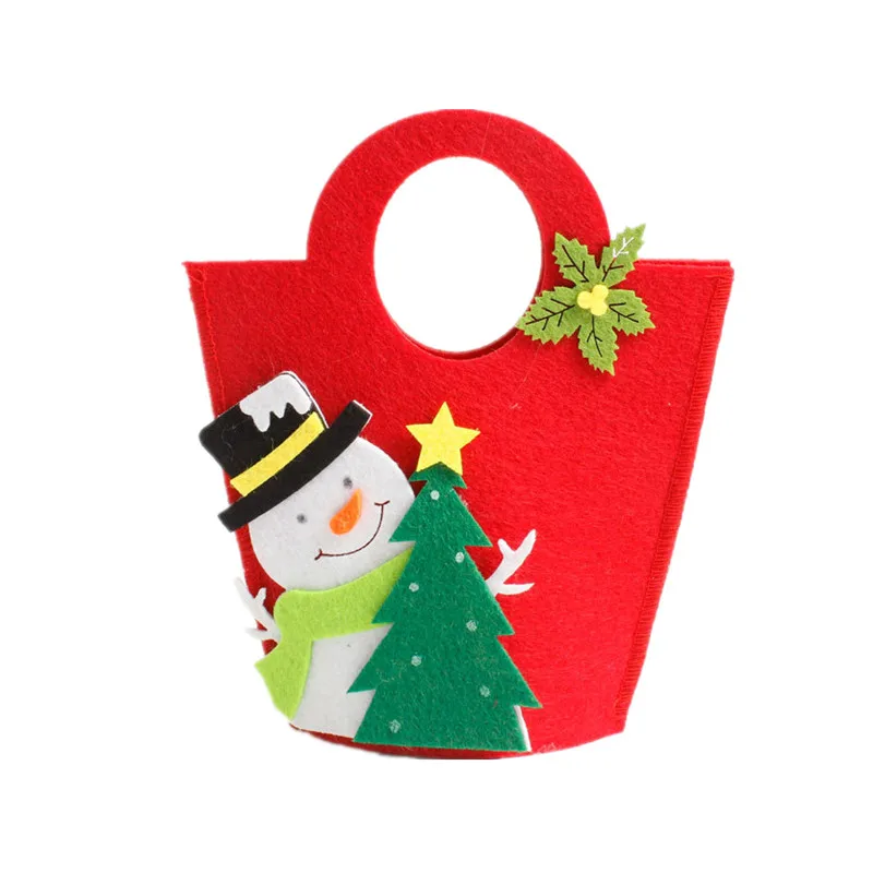 Рождественский подарок сумка для Apple Красная Санта Клаус снеговик лось