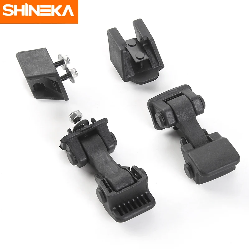SHINEKA для Jeep Wrangler TJ 1997-2006 черный замок двигателя капот защелка крышка ABS внешний второго поколения автомобильный Стайлинг