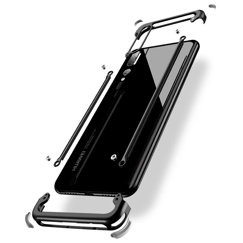 Металлический чехол с подушкой безопасности OATSBASF для huawei p30 6 1 дюйма Роскошный P30