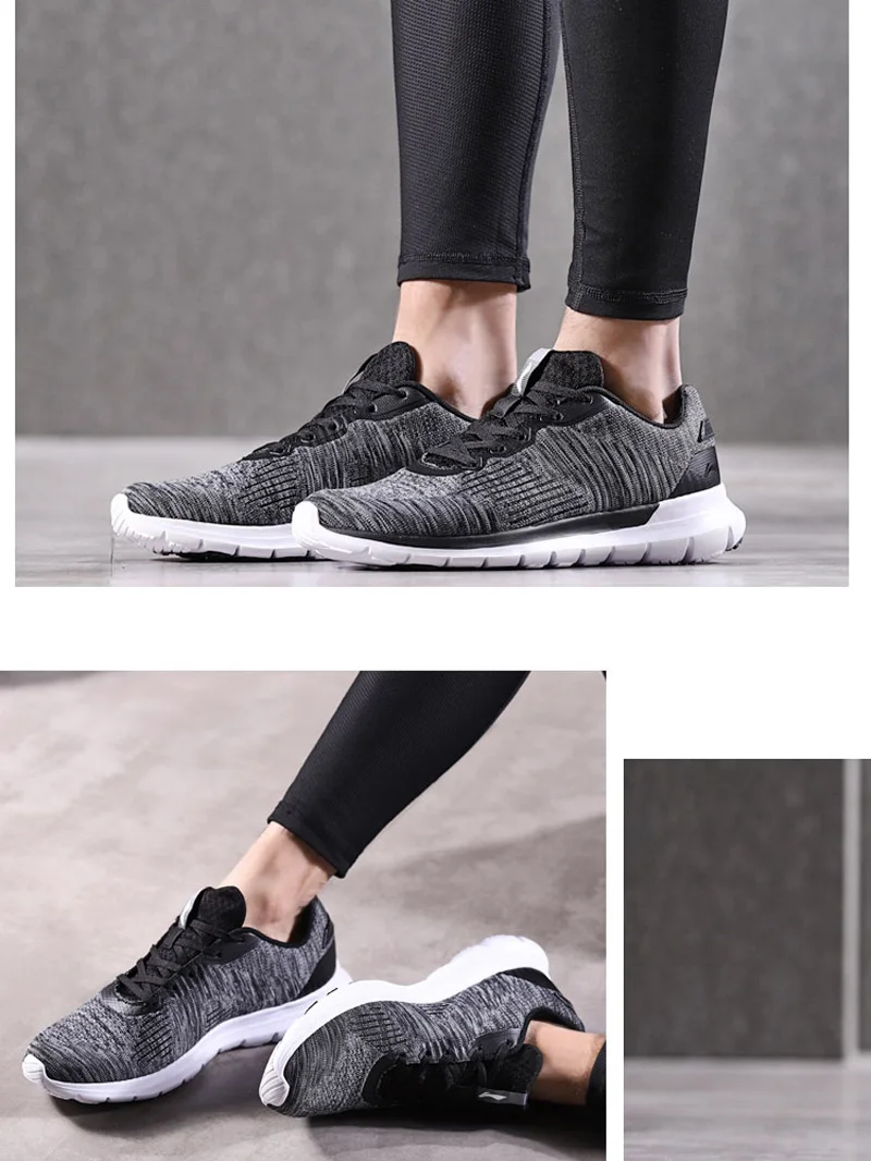 Li-Ning/мужские смарт-кроссовки для бега, моно пряжа, дышащая подкладка, спортивная обувь, носимый светильник, кроссовки ARKN003 YXZ076