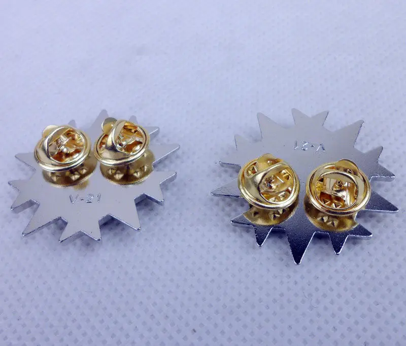 PAIR US Air Force General Officer Six Star Badge Pin Insignia |