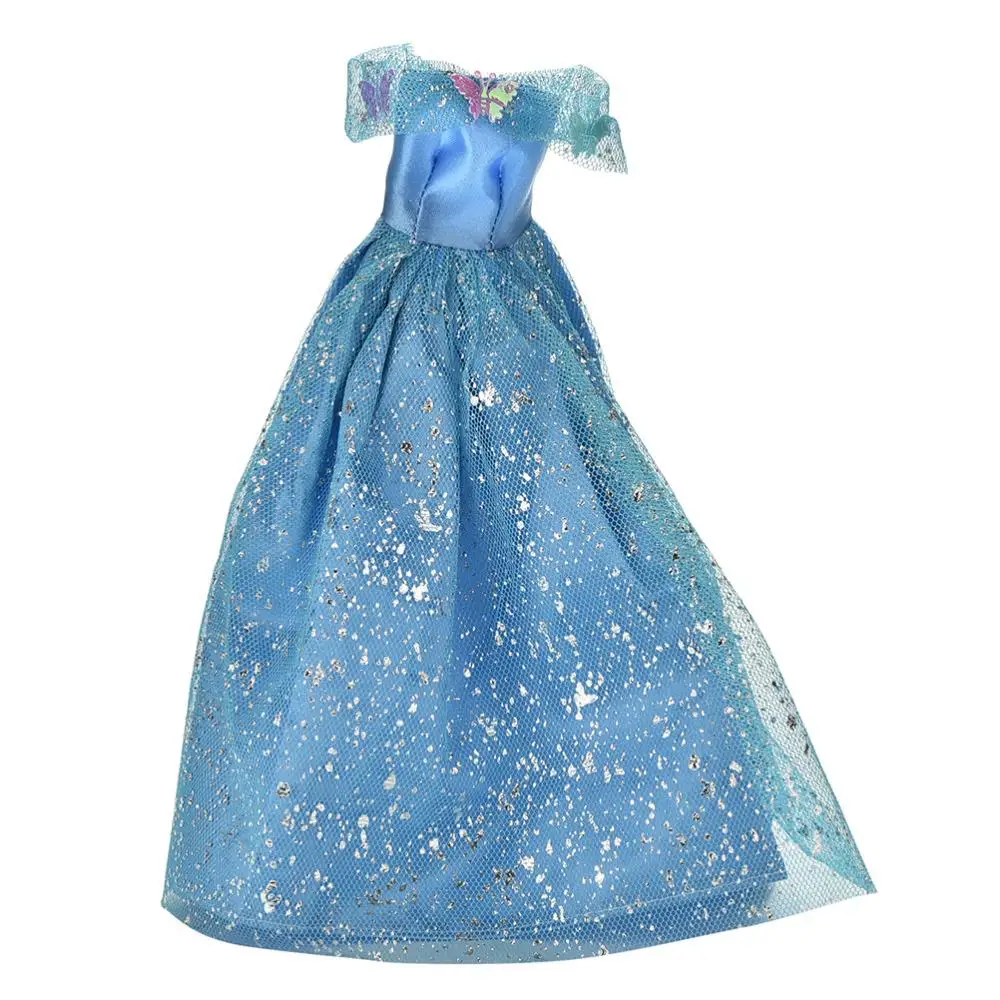 Новейшее модное платье для куклы с открытыми плечами свадебное принцессы