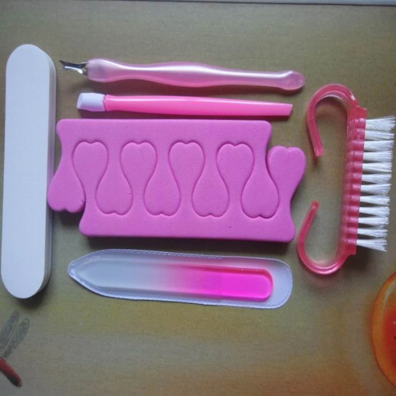 6 шт. маникюрный педикюрный набор кусачки для ногтей ножницы инструмент ухода за