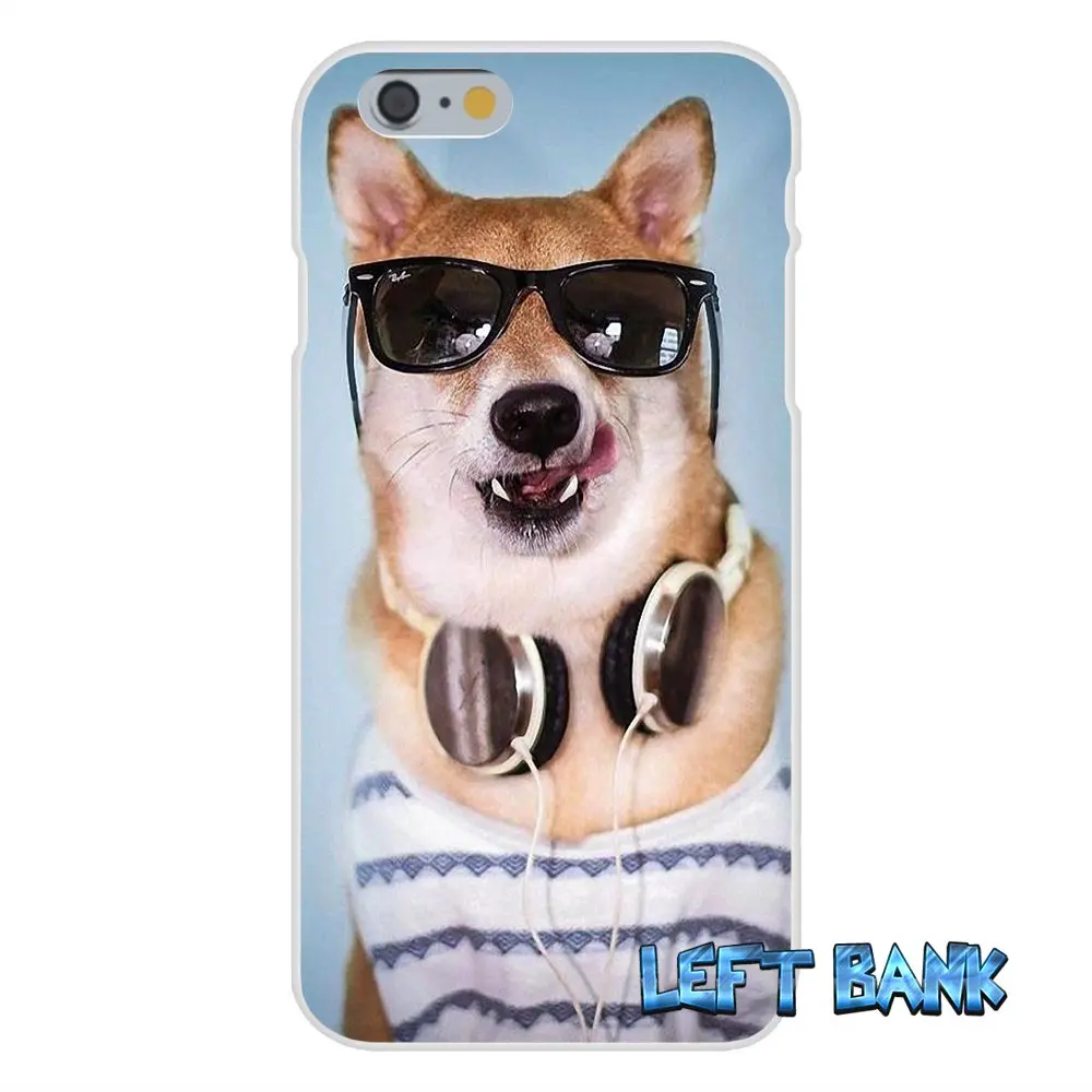 Желтый Doge Мягкий Силиконовый ТПУ Прозрачный чехол для Samsung Galaxy Note 3 4 5 S4 S5 MINI S6 S7