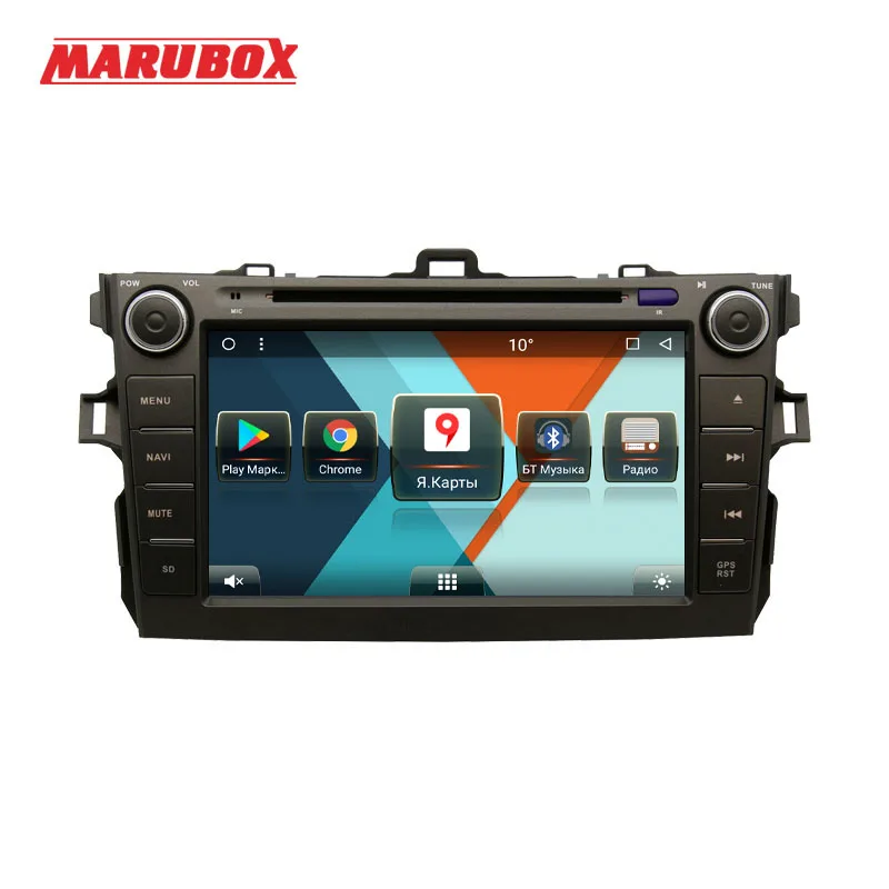 MARUBOX 8A105MT3 автомобильный мультимедийный плеер для Toyota corolla 2007 2011 четырехъядерный