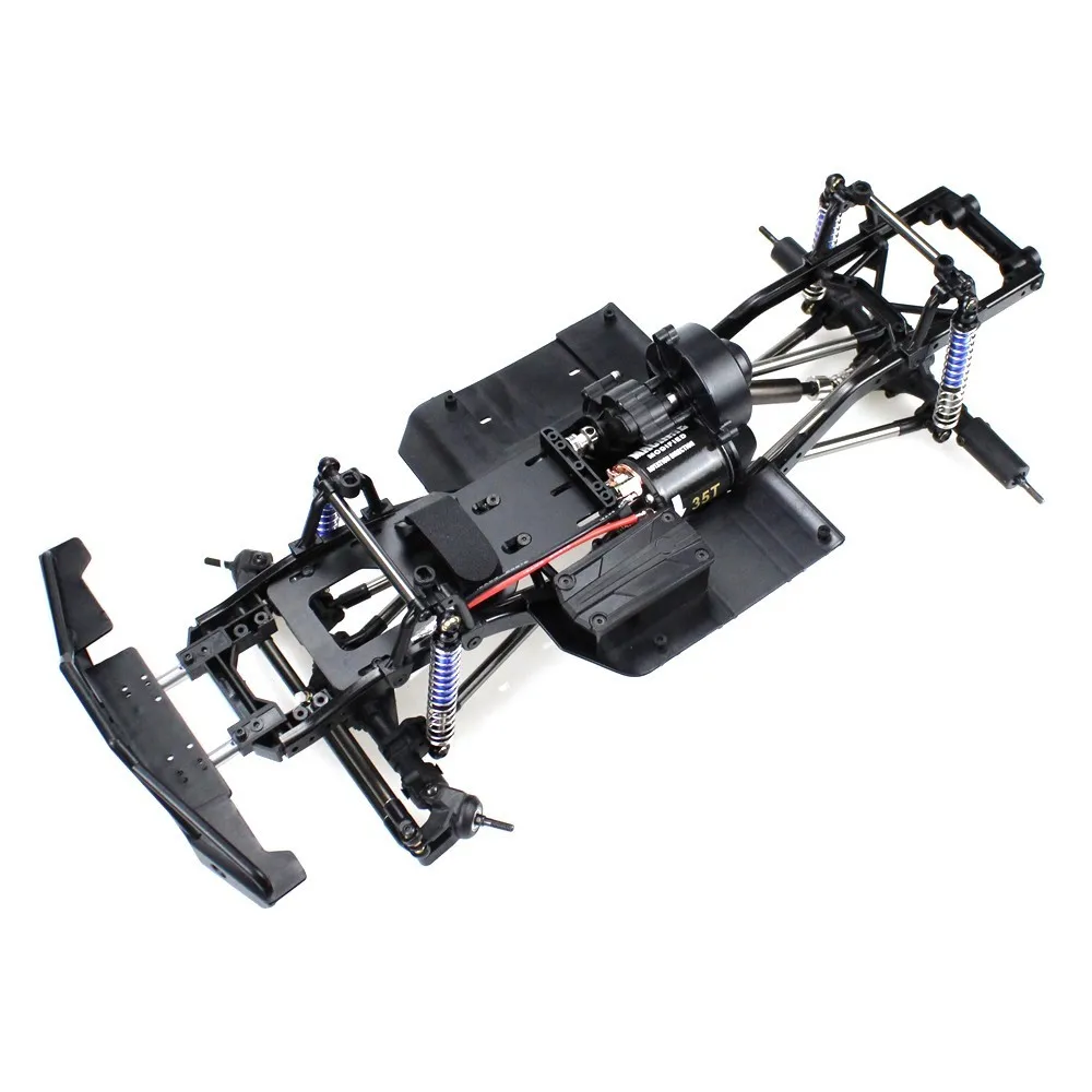 B without wheels MEREPACCOR 313 мм 12," колесная база собранная рама шасси для 1/10 RC Гусеничный автомобиль SCX10 SCX10 II 90046 90047 - Цвет: B without wheels