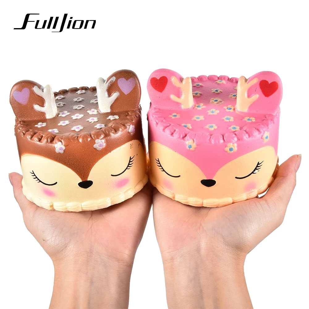 Fulljion Squeeze Deer Cake Novelty Gag Toys Squishy Gags Practical Jokes Gadget Surprise Fun Squish Stress Funny Popular | Игрушки и