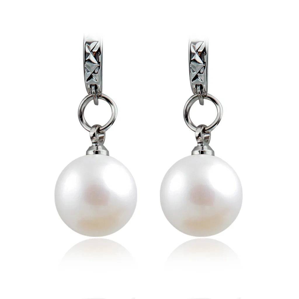 Корейский модный бутик Серебряная Сережка pearl s от производителя оптом один