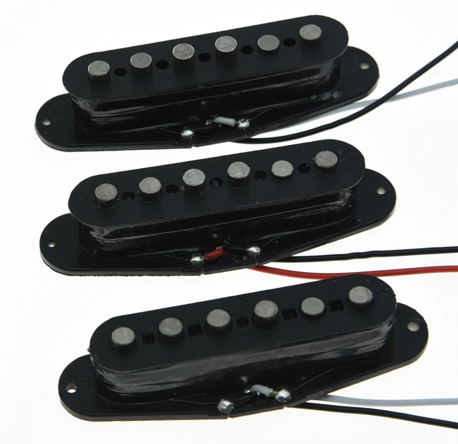KAISH 3x Черный Alnico 5 одинарные катушки пикапы ST Strat SSS набор пикапов|pickup set|single coil
