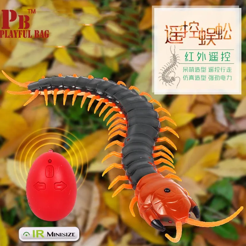 Remote control electric simulation centipede creative novelty tricky toys birthday child friend April Fool's Day gifts | Игрушки и
