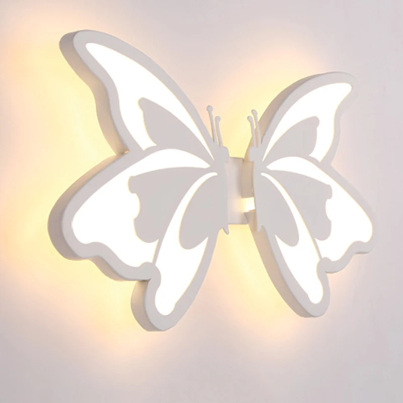 СВЕТОДИОДНЫЕ Акриловые Настенные светильники в виде бабочек для ванной комнаты