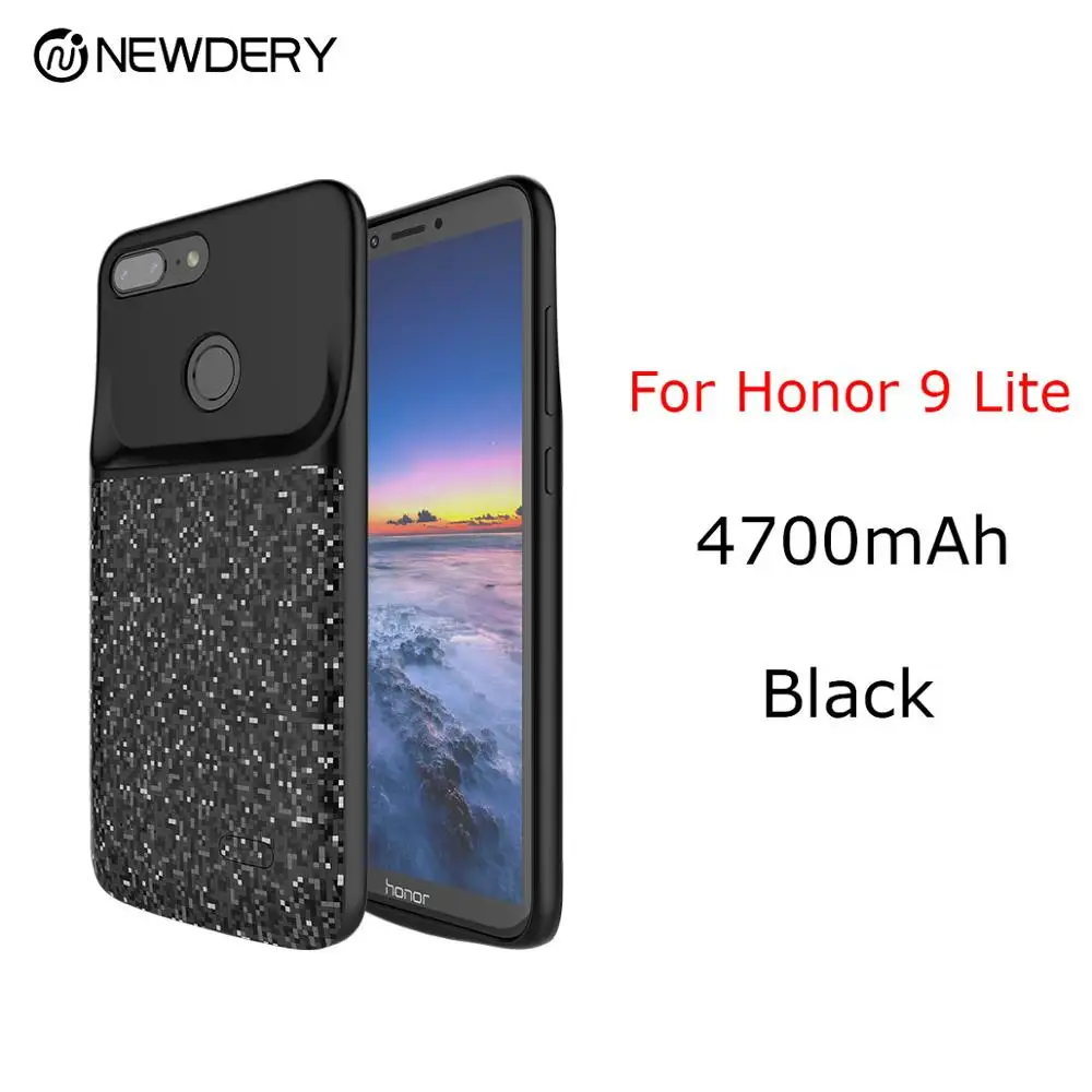Подарок портативный чехол для аккумулятора для Honor 8 8X8 Lite 9 Lite 10 V20 чехол для внешней зарядки для huawei P20 Lite/Nova 3e - Цвет: Honor 9 lite 4700mAh