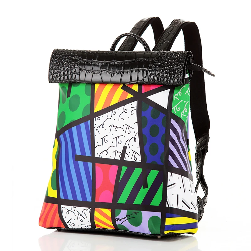 Горячие Продажи Нового Печати Рюкзак Диких Моды Мужчины и Женщины Рюкзаки