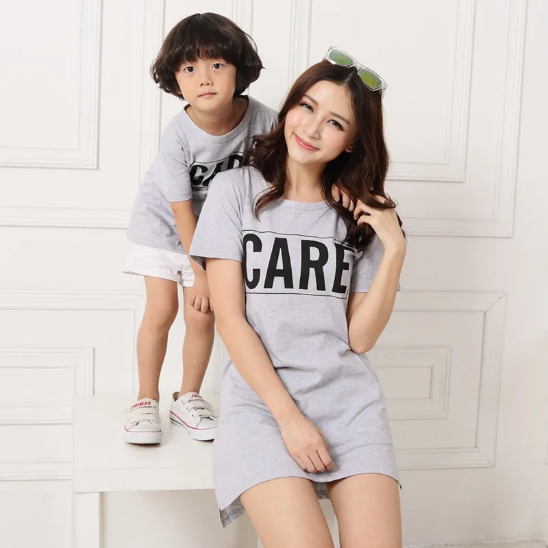 Family look next summer family matching clothes mother daughter father and son outfits mae e filha navy stripe casual shirt | Мать и