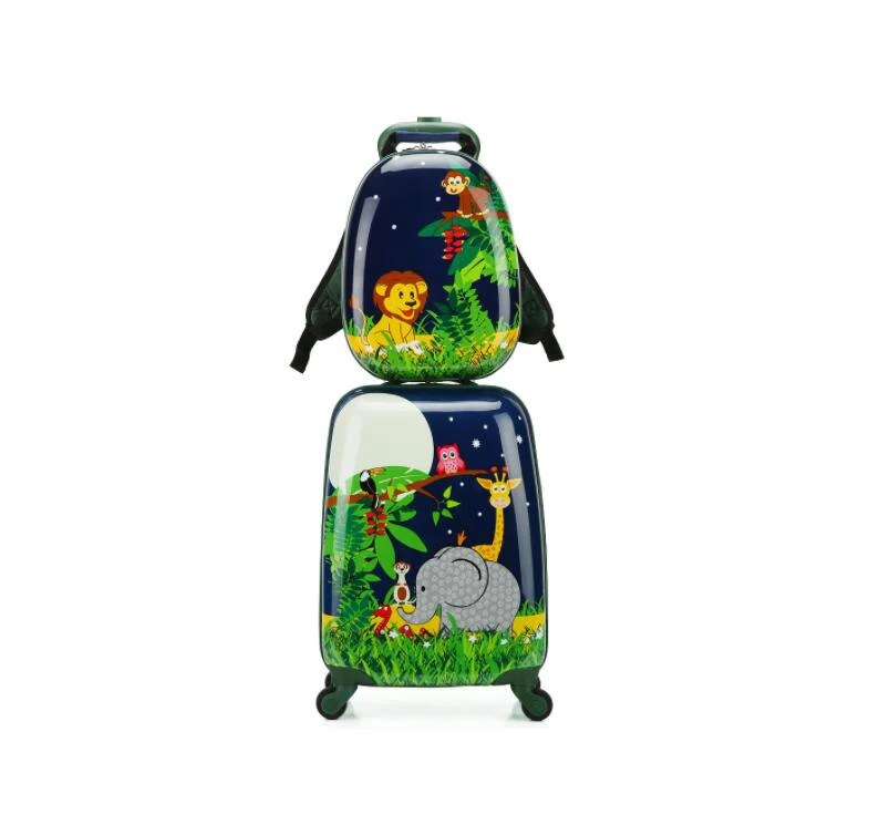 suitcase VS backpack Travel tale 18 дюймов детские чемоданы набор багажных чемоданов на чемодан на колесах для путешествий для детей - Цвет: suitcase VS backpack