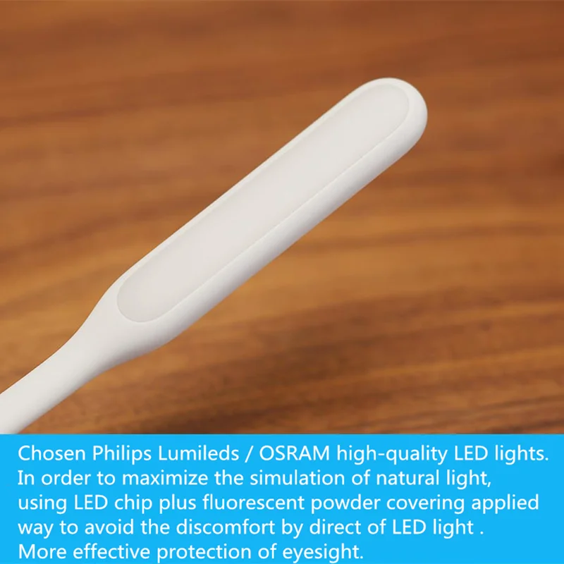 Оригинальный светодиодный USB-светильник Xiaomi 2 шт./лот с переключателем 5 уровней