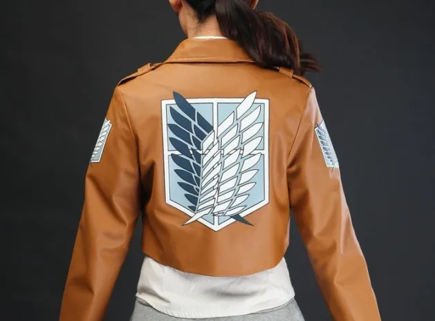 Женская кожаная куртка Леви Эрен для косплея атака на Титанов|jacket discount|jacket xxxljacket