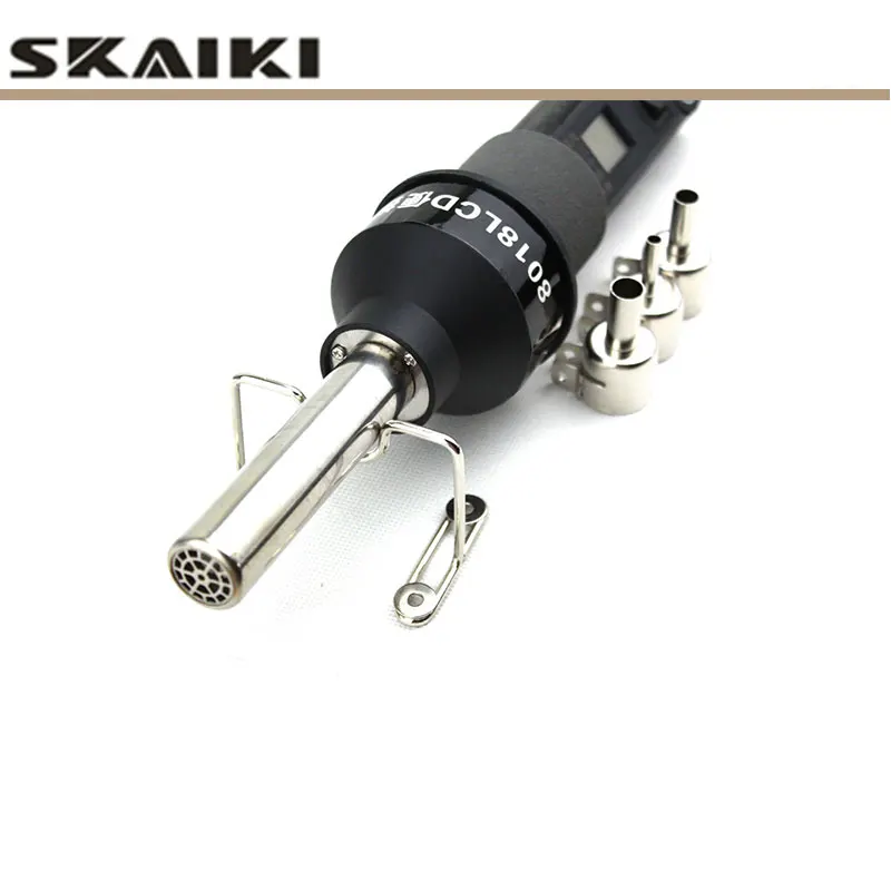 Skaiki 8018 LCD SMD паяльная станция с ЖК-экраном портативный термоуправляемый пистолет