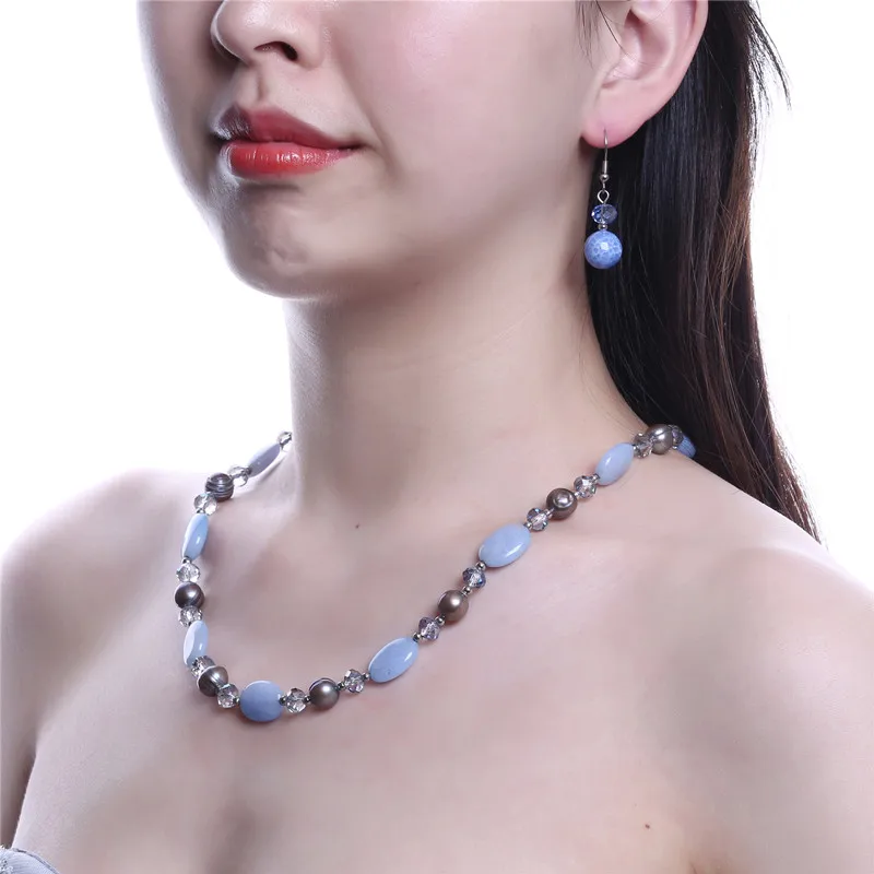 Ожерелье из натурального пресноводного жемчуга в виде картофеля ожерелье