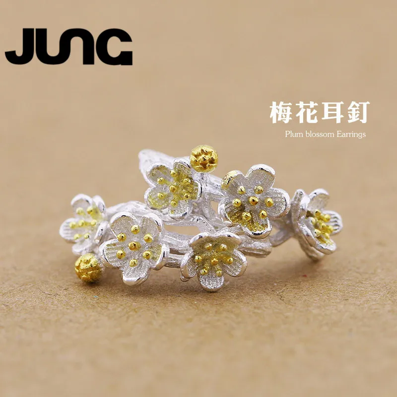 Сливы стерлингового серебра 925 милые темперамент модные красивые популярные