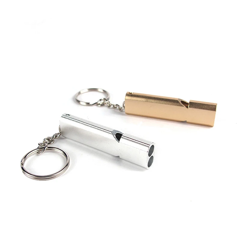 Аварийный свисток для выживания автомобильный брелок алюминиевый открытый