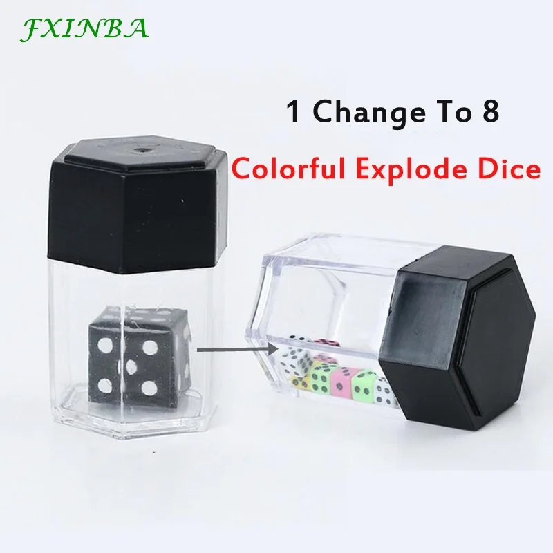FXINBA Magic Explode коробка с кубиками набор фокусов реквизит крупным планом легкий магический трюк для профессиональные маги шалость шутка игрушка для детей